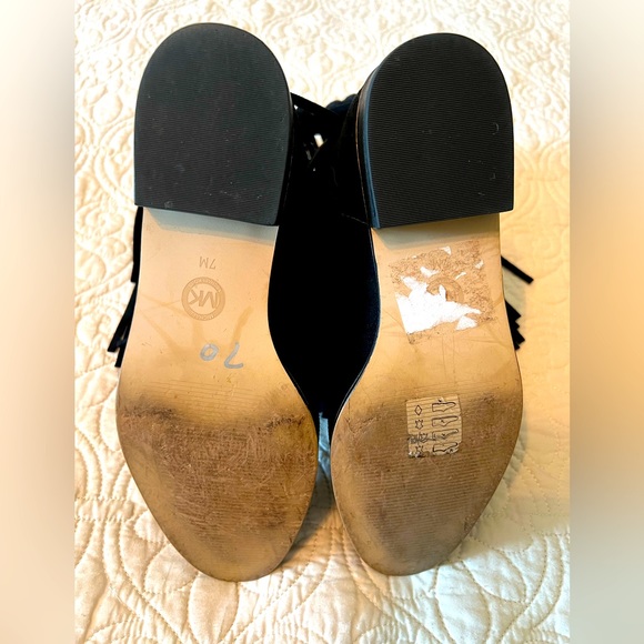 Michael Kors Billy Stud Suede Fringe Bootie - Picture 16 of 16